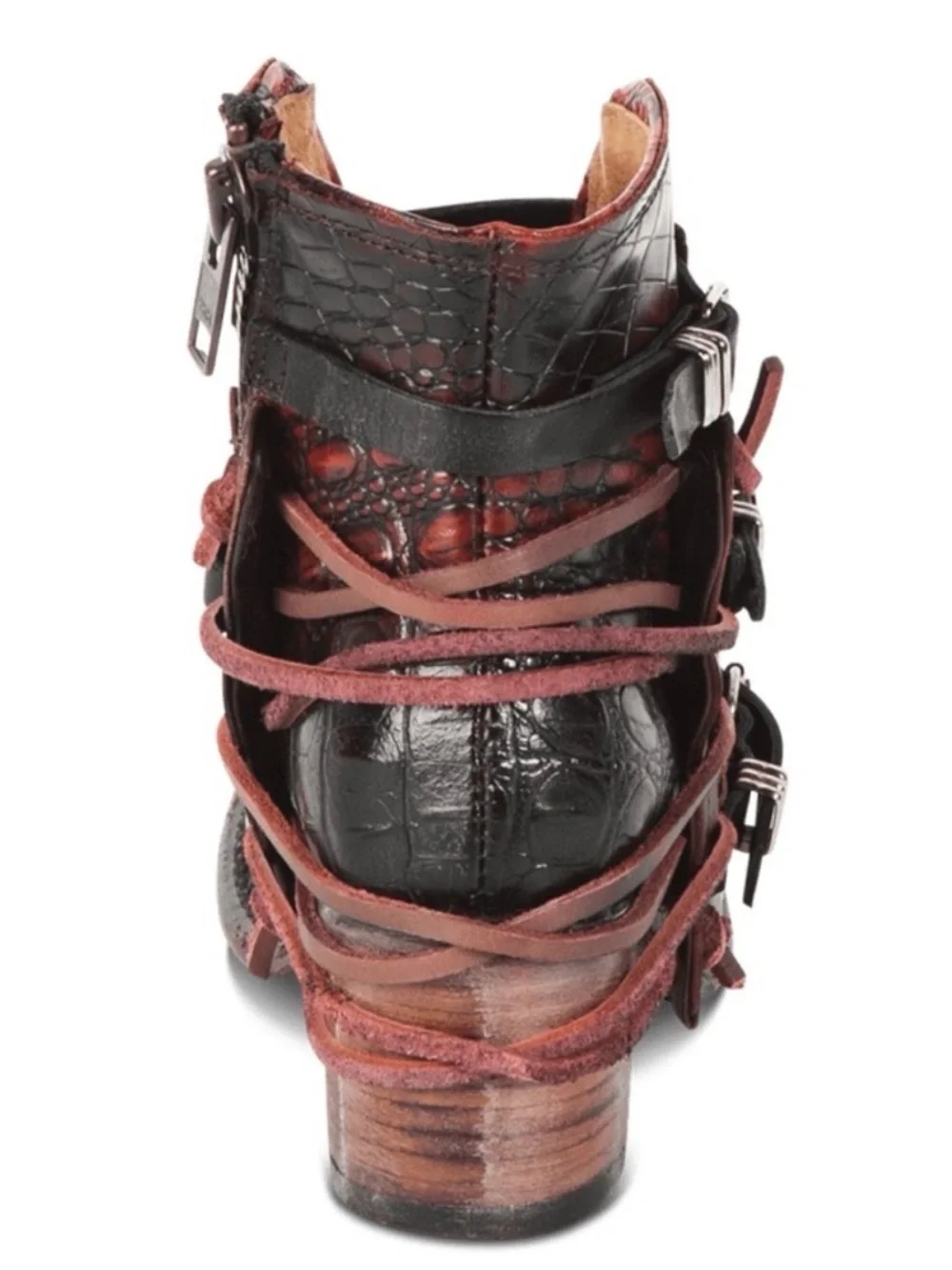 Freebird New Crue Booties In Wine Multi Size 11
